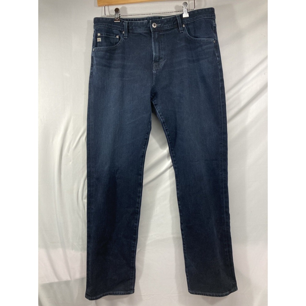 Adriano Goldschmied AG Jeans The Graduate Tailored Leg 38x34 Mens Dark Wash Blue
